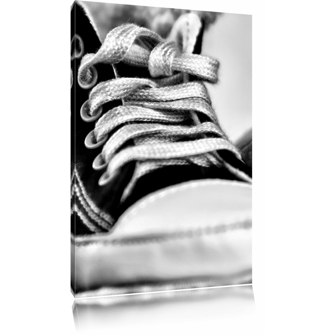 Leinwandbild Converse All Stars Schuhe in Monochrom