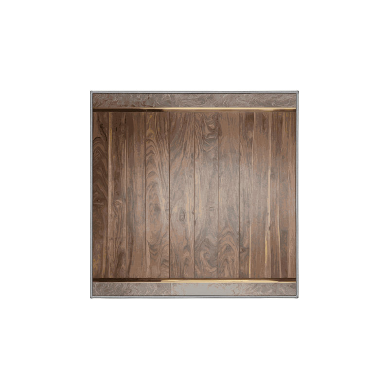 Machine Washable Gray Area Rug, Square 7'
