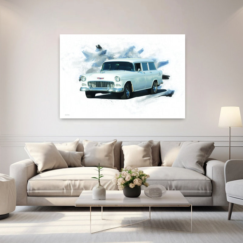 Chevy bricoleur chariot rétro, art rétro classique, H 40 po x l 60 po