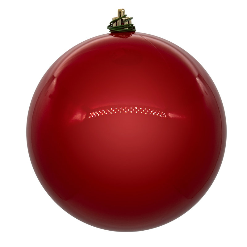 3'' Solid Ball Ornament, Red