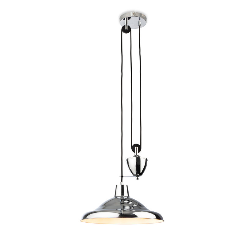 1 - Light Dome Pendant, Chrome