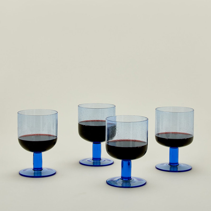 Simple Wine Glass, Blue