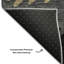 Premium Machine Washable Tweedy Black Rug-1187837729
