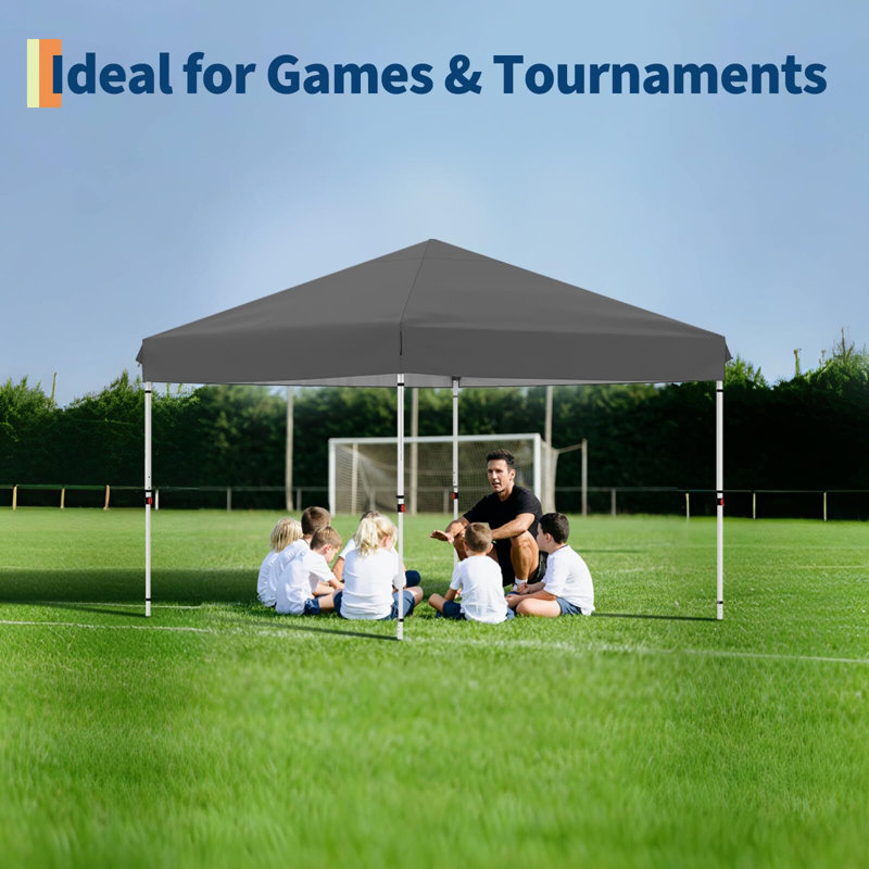 10x10 Pop Up Canopy Tent Outdoor Canopy with 4 Removable Sidewalls Heavy Duty Commercial Instant Tent Shelter (10x10FT/3 Side Walls)