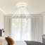 16" Ceiling Fan with LED Lights,Remote Control and App Control Ceiling Fans with Lights.-1671720948