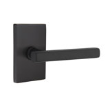 Flat Privacy (Bed & Bath) Door Lever with Rectangle Rosette