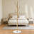 Modern Freestanding Coat Rack With Natural Marble Base And 8 Hooks, Heavy Duty Metal Coat Tree Stand For Jackets, Bags, And Entryway Organization-816544778