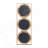 3 Mirror Piece Wall Mirror In Gold Rectangular Frame