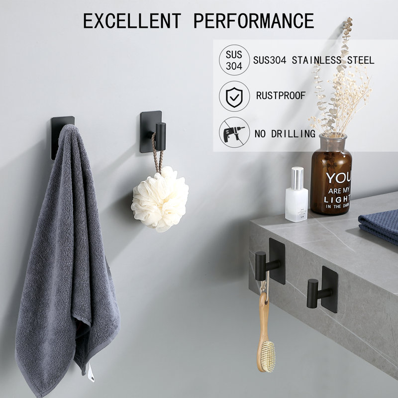 Crochets à serviettes pour salle de bain