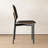 Mid-Century Modern Dining Chairs Set of 4, Upholstered Faux Leather Seat & Back, Wood Accent with Metal Legs, Side Chairs for Kitchen, Dining Room & Living Room, Black-532510778