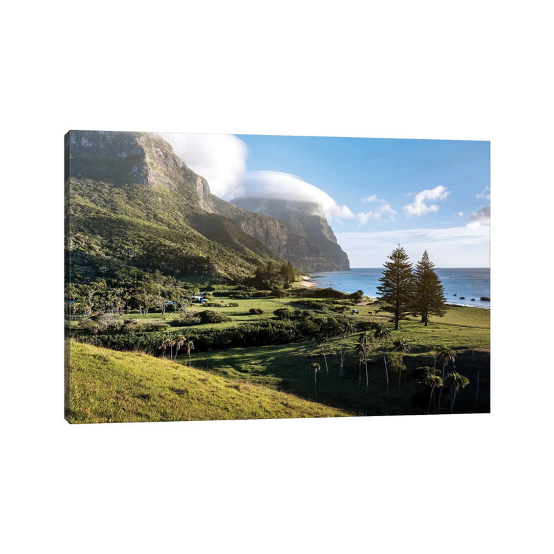 Twin Pines Island Landscape 1 Piece Wrapped Canvas Wall Art