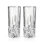 Verres à bille Viski Admiral, verres à facettes en cristal sans plomb, ensemble de 2, contient 9 oz