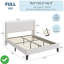 Lit plateforme tapissier blanc grand format-673440567
