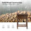 Ensemble de 2 tables d'appoint Abigail de style transitionnel, en bois massif, avec station de recharge intégrée-495221311