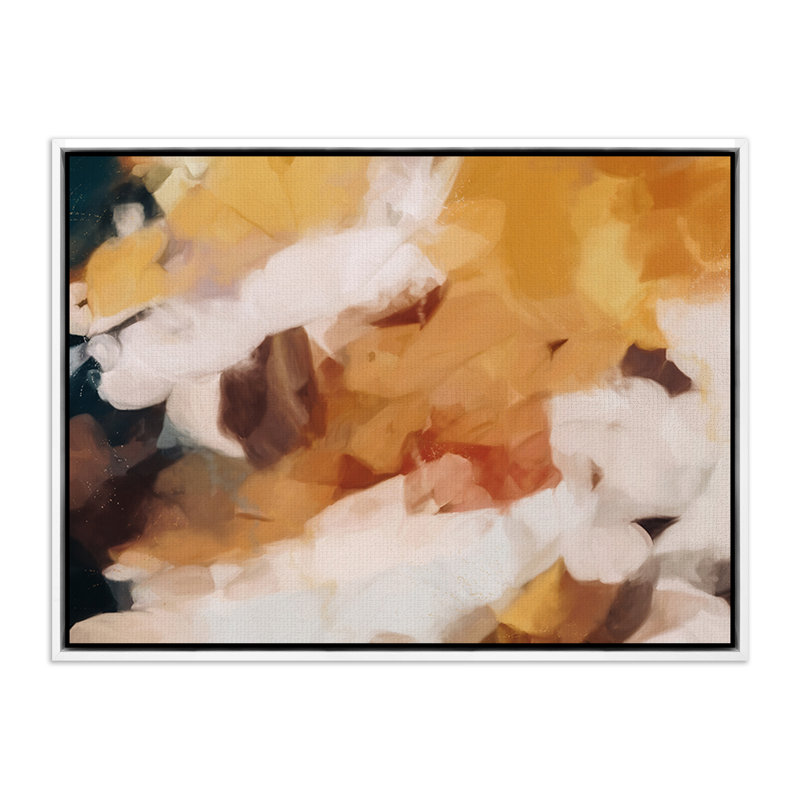 Clay Painting by Patricia Vargas, White Maple Framed, 40" H x 60" W
