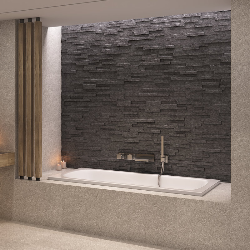 Sanibel 66" x 30" Drop In Combination Acrylic Bathtub, Biscuit