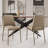 PU Leather Dining Chair, Upholstered Armless Side Chair with Padded Seat & Metal Frame for Kitchen, Living Room, Office, Vanity, Khaki-117454272