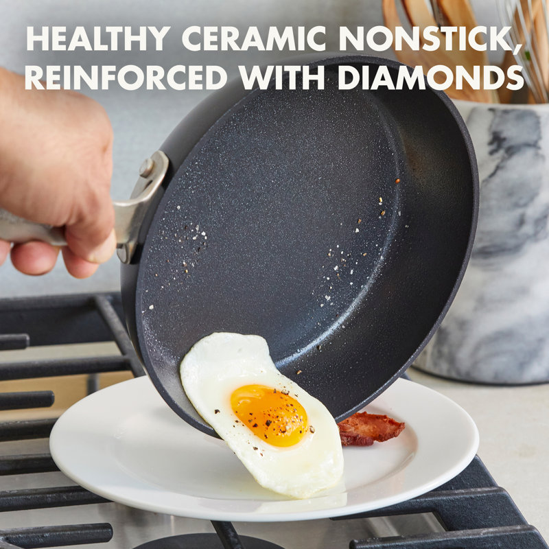 GreenPan SearSmart Healthy Ceramic Nonstick 8-inch Frying Pan