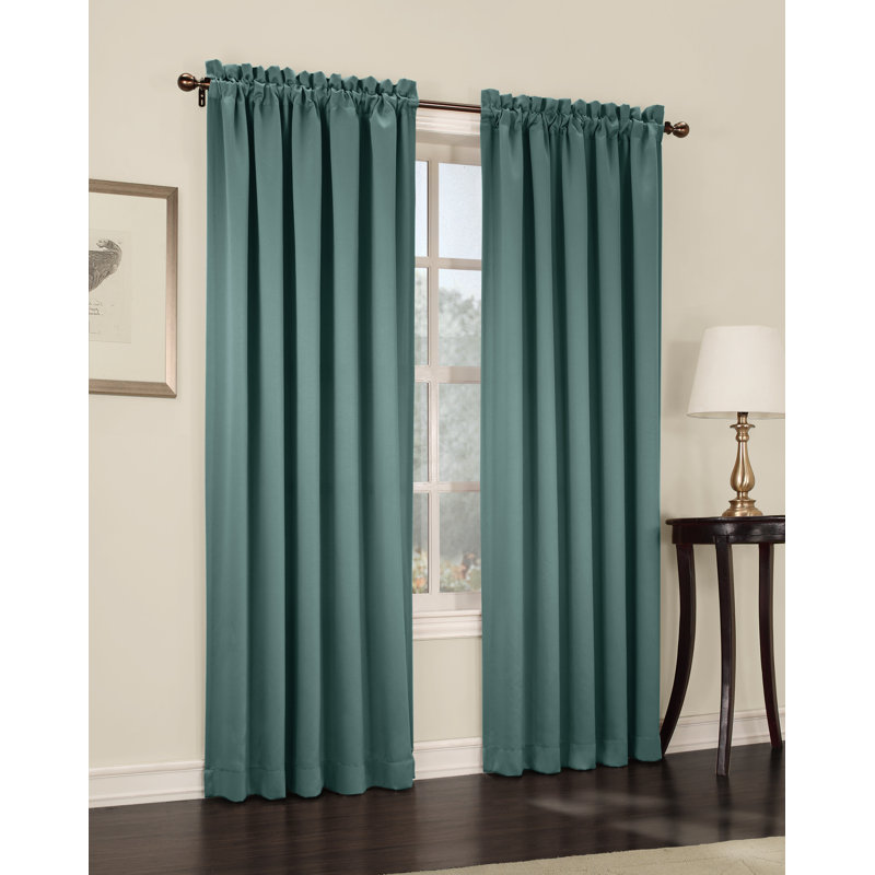 Panneau de rideau obscurcissant et isolant en polyester - Basics by Wayfair ™, Minérale, 1, l 54 po x L 63 po