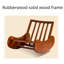 Chaise berçante moderne en bois massif rembourré-101308244