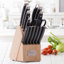 Hampton Forge Signature Continental - 15 Piece Knife Block Set, Forged, Full Tang, Triple Rivets