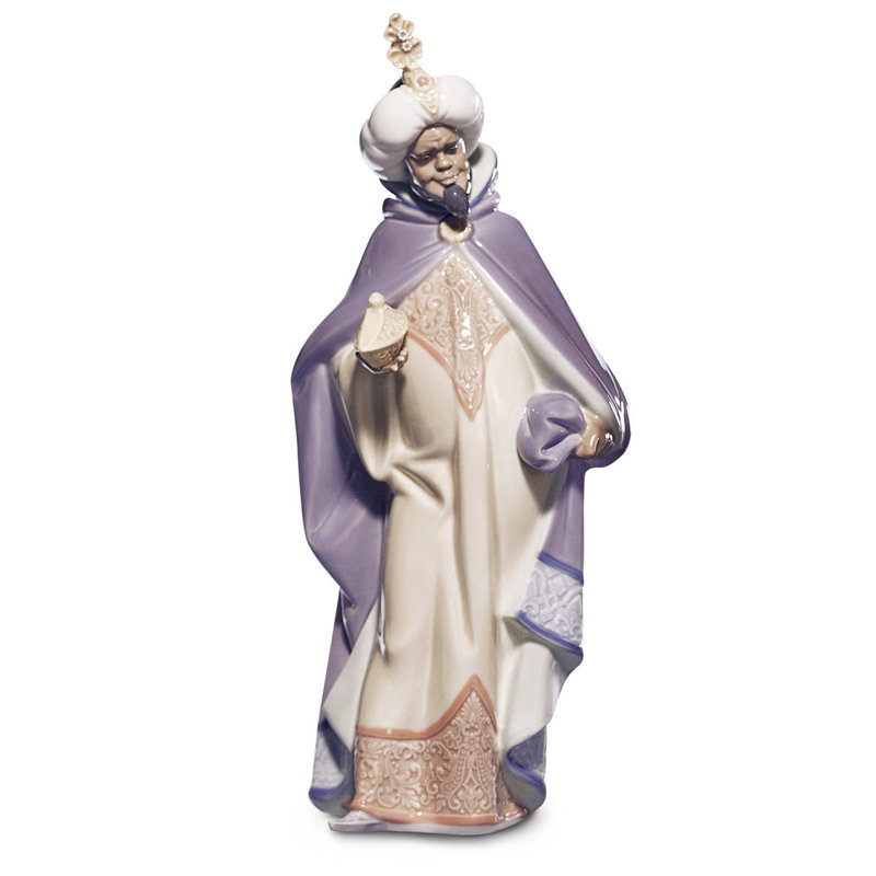 Figurine balthazar, Beige / Mauve