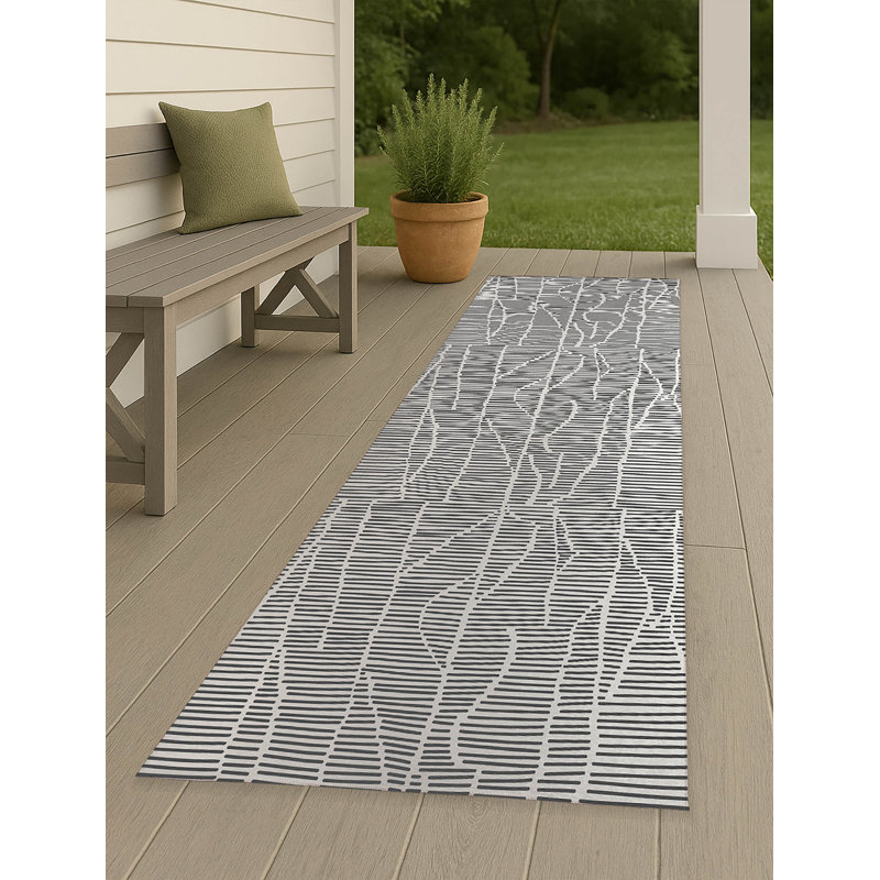Tapis d'extérieur antidérapant Grer, Tapis de couloir 2 pi 6 po x 8 pi