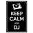 Keep Calm & DJ - Wrapped Canvas Print-42156783