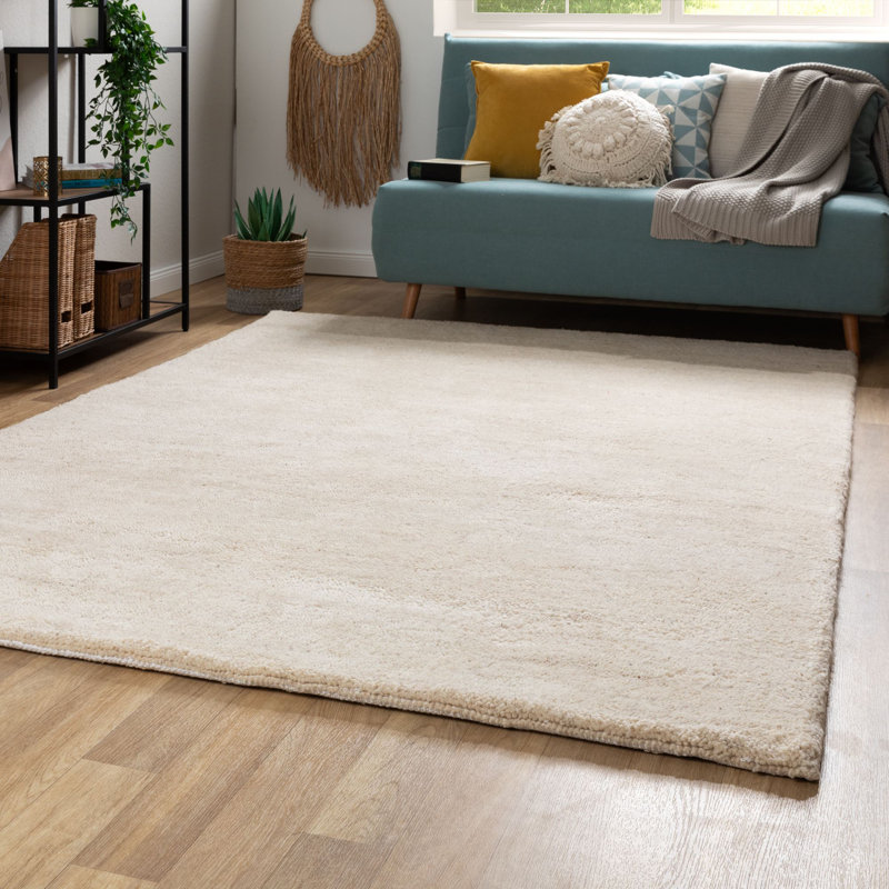 Daulton Wool Hand Knotted Berber, Beige, Rectangle 90 x 160 cm