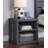 Gunmetal Finish Nightstand W/USB-1506462652