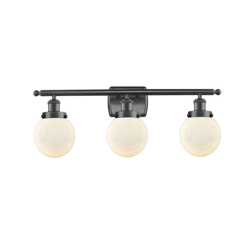 Chippewa 3 - Light Dimmable Vanity Light, Matte Black, Matte White, Incandescent 