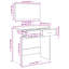 Patrizia Dressing Table with Mirror-504324932