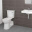 Toilette allongée deux pièces Yorkville 1,28 GPF (économe en eau) (siège non inclus)-1625670876