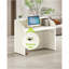 Bureau de réception blanc moderne de 47 po avec comptoir, table de réception avec œillets et panneaux d'intimité, caisse de vente au détail pour bureau, hall d'entrée, salon, bureau à domicile-854297540
