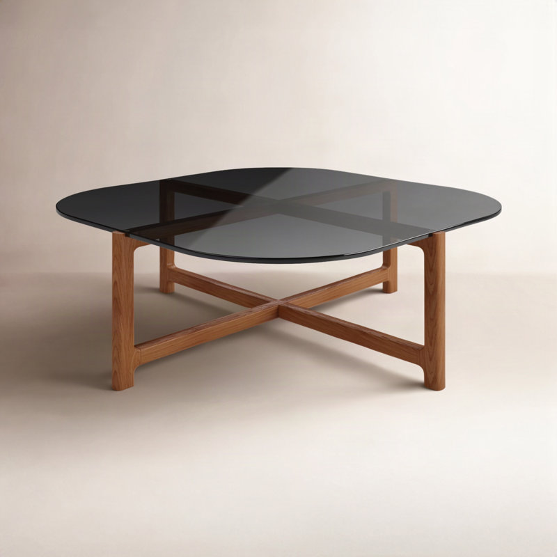 Table basse Quarry, Performance fumée rétro, Noyers