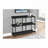 Metal Frame 3-Tier Console Table