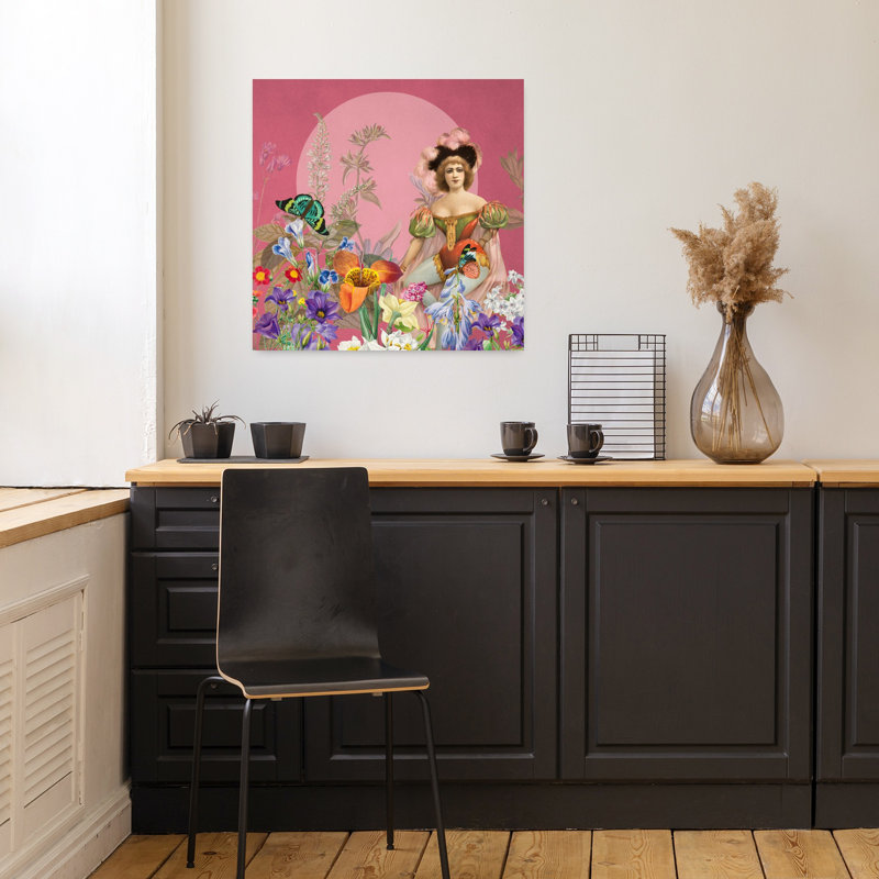 Art contemporain, art mural rétro, H 18" x l 18"