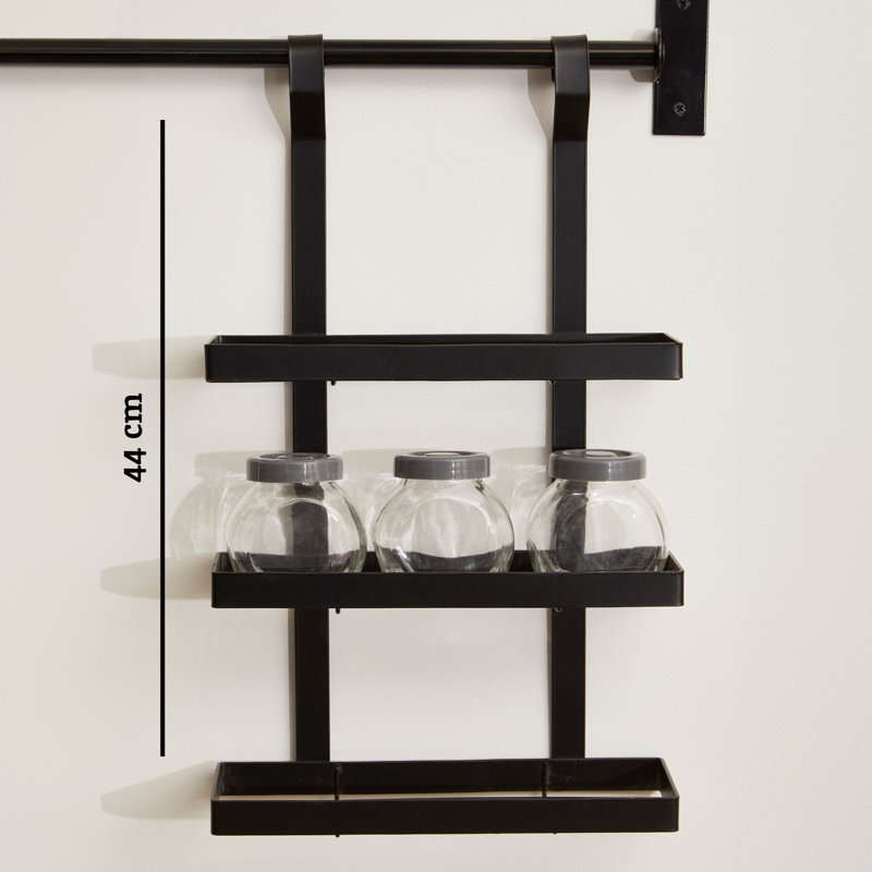 26cm W Iron Wall Mounted Shelving Unit