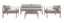 Silver Frame/Gray Cushion
