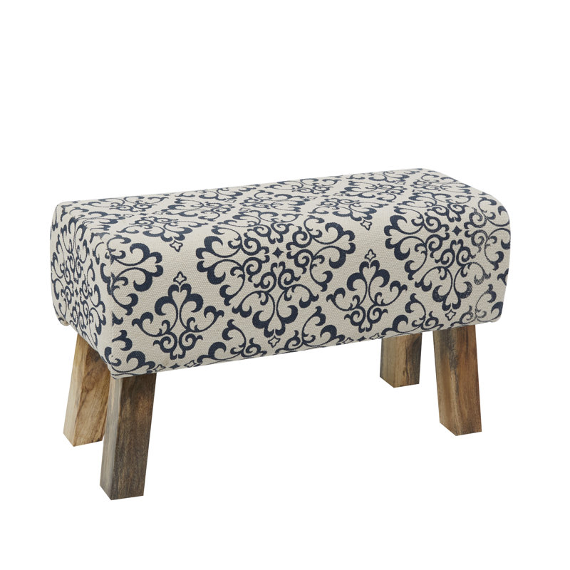 Upholstered Bench, Cream