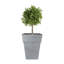 Pot à fleurs carré en résine 13 pouces Ebern Designs Avino, noir oxydé