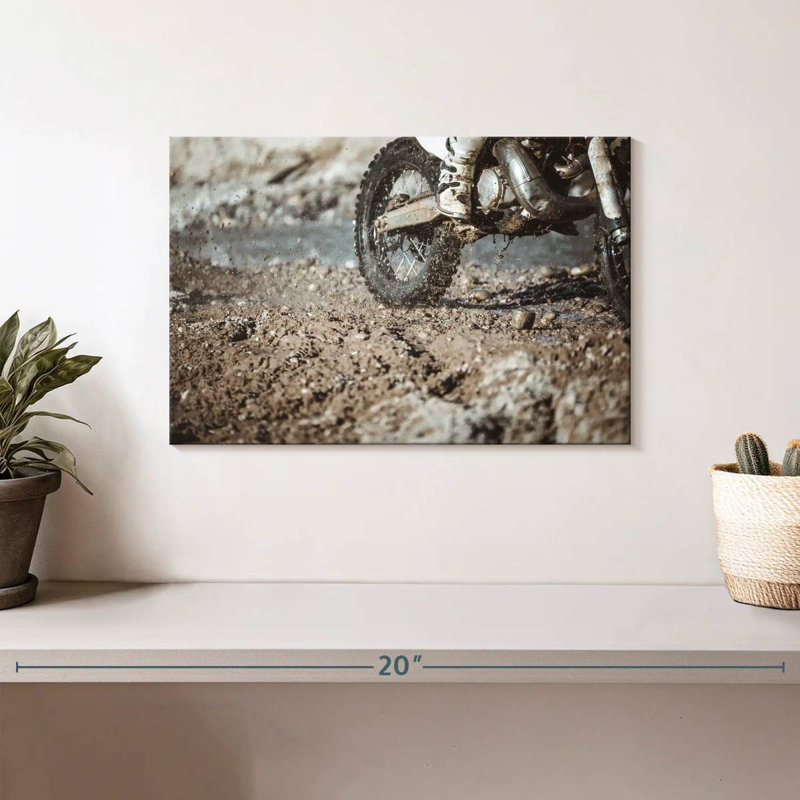 Sireci Muddy Motorcycle, 8" H x 12" W