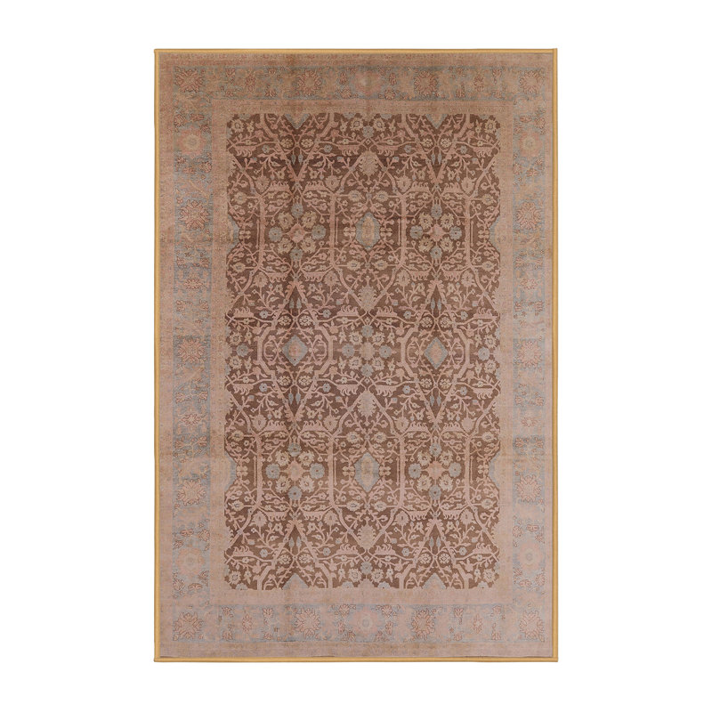 Tapis brun / bleu Vancouver, Rectangle 2 pi x 4 pi
