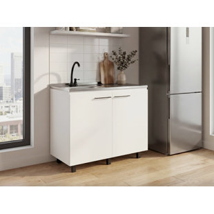 Évier utilitaire, Burwood, blanc, largeur x 39,3