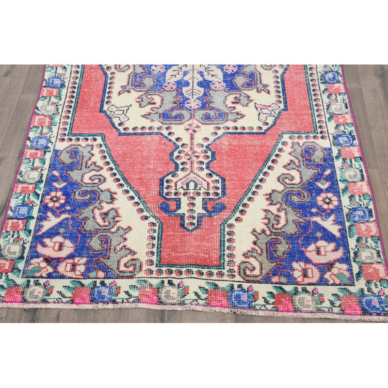 Tapis en laine rouge Elegant