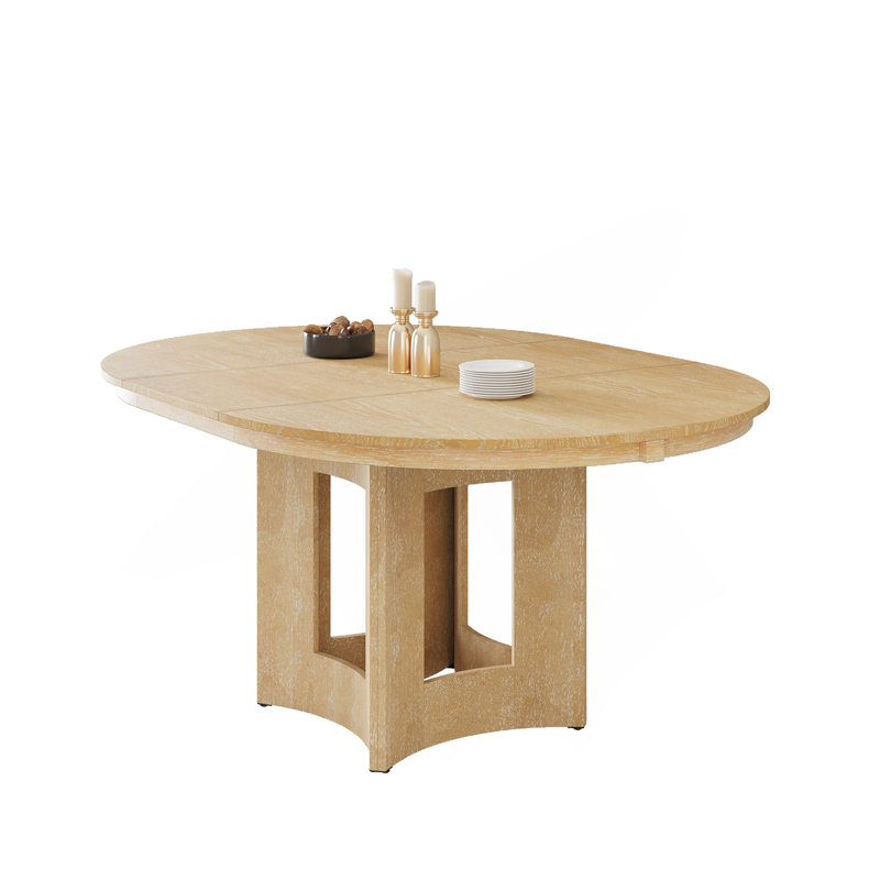 Table de salle à manger extensible Farmhouse, Bois naturel