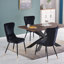 Hartshorne Velvet Dining Chairs - Ergonomic Curved Back with Metal Legs -  Side Chair for Dining Room Kitchen Living Room-1348625286-1411989008-1411989009