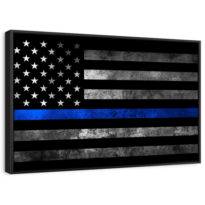 " Police Flag ", 17" H x 25" W