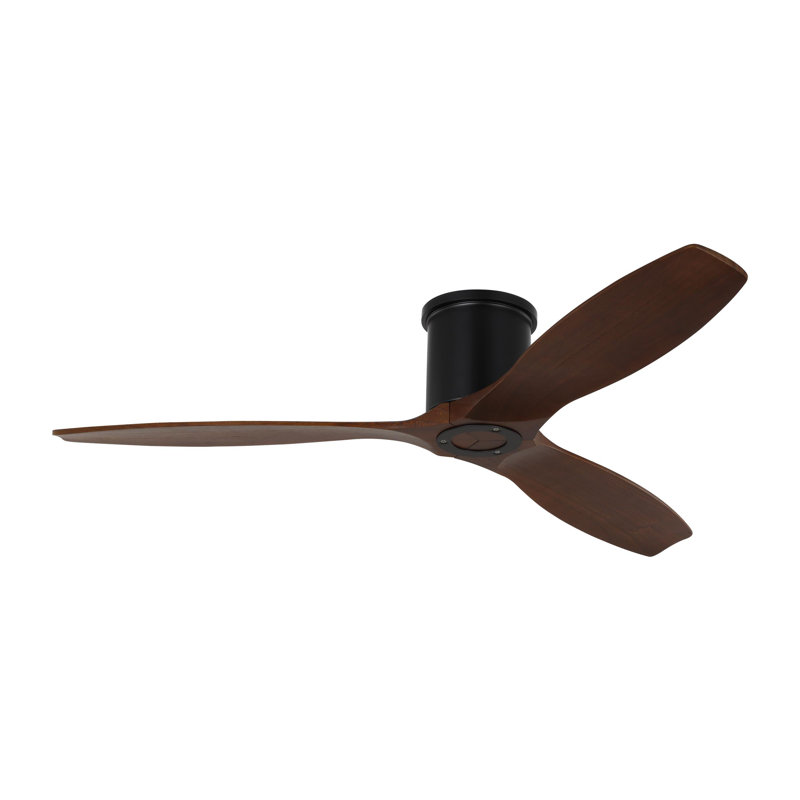 Collins Smart Ceiling Fan, Dark Walnut, Midnight Black