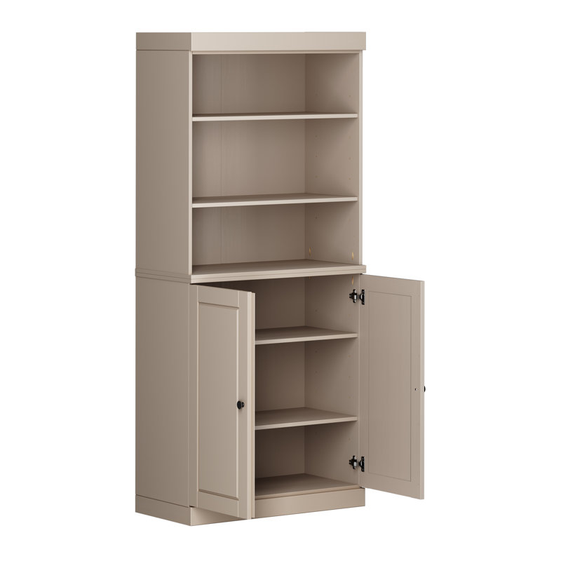 Bibliothèque à 6 tablettes Victorya Palace Imports, Beige